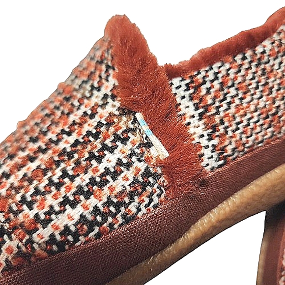 Toms Plaid India Bootie Slipper Size 8 - Picture 11 of 12